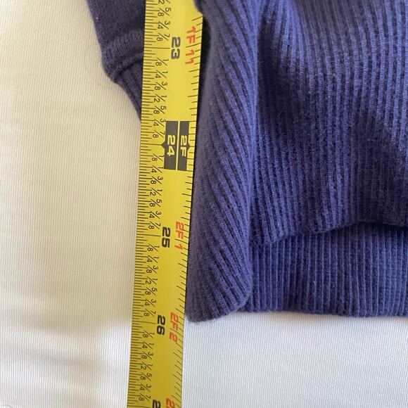 Vtg Golf Sweater Vest Navy Blue Embroidered Golfer Retro Grandpa Cotton 90s L - Picture 7 of 7